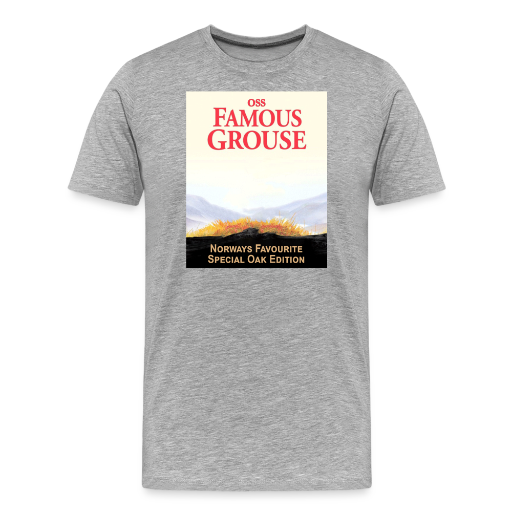 Famous Grouse (ekologisk premium-T-shirt herr-edition) - gråmelerad