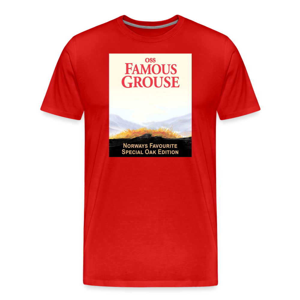 Famous Grouse (ekologisk premium-T-shirt herr-edition) - röd