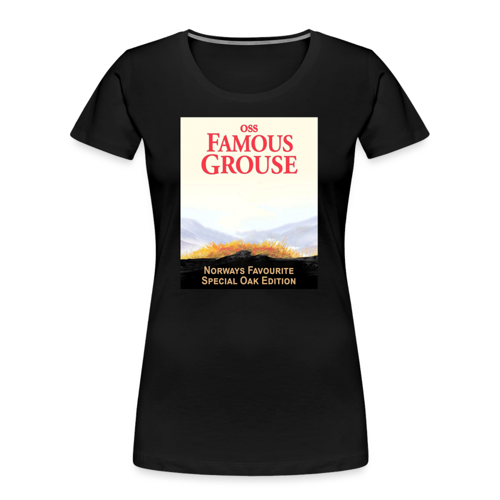 Famous Grouse (ekologisk premium-T-shirt dam-edition) - svart