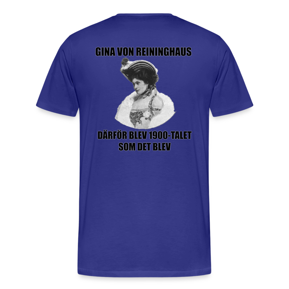 Gina von Reininghaus (ekologisk premium-T-shirt herr-edition) - kungsblå