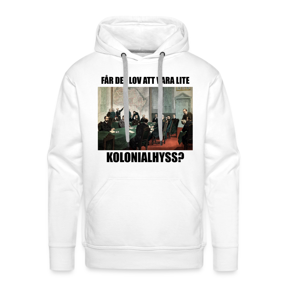 Får det lov att vara lite kolonialhyss? (premiumluvtröja herr-edition) - vit