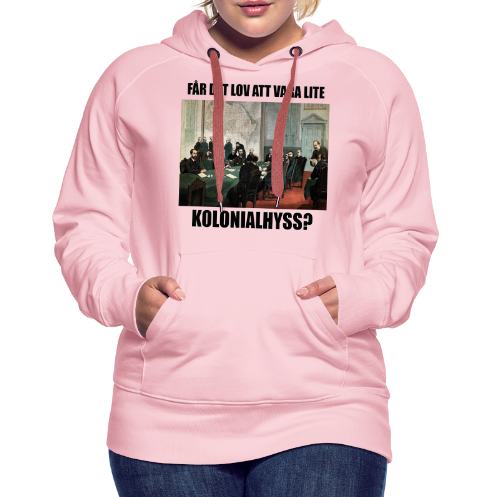Får det lov att vara lite kolonialhyss? (premiumluvtröja dam-edition) - kristallrosa