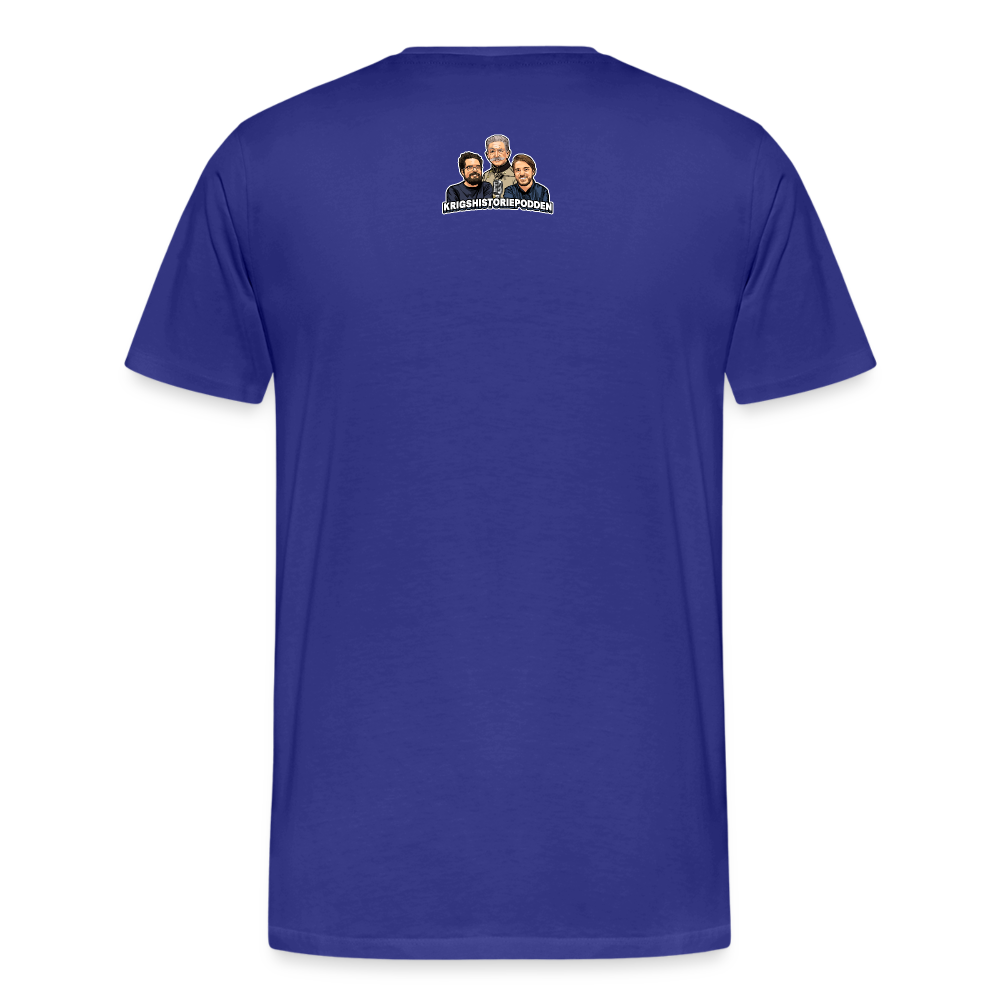 Får det lov att vara lite kolonialhyss? (ekologisk premium-T-shirt herr-edition) - kungsblå