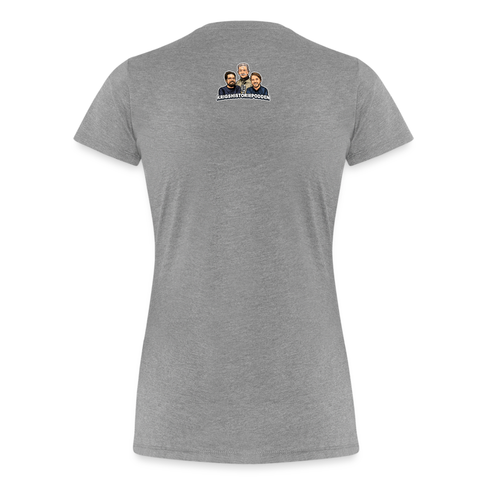 Får det lov att vara lite kolonialhyss? (ekologisk premium-T-shirt herr-edition) - gråmelerad