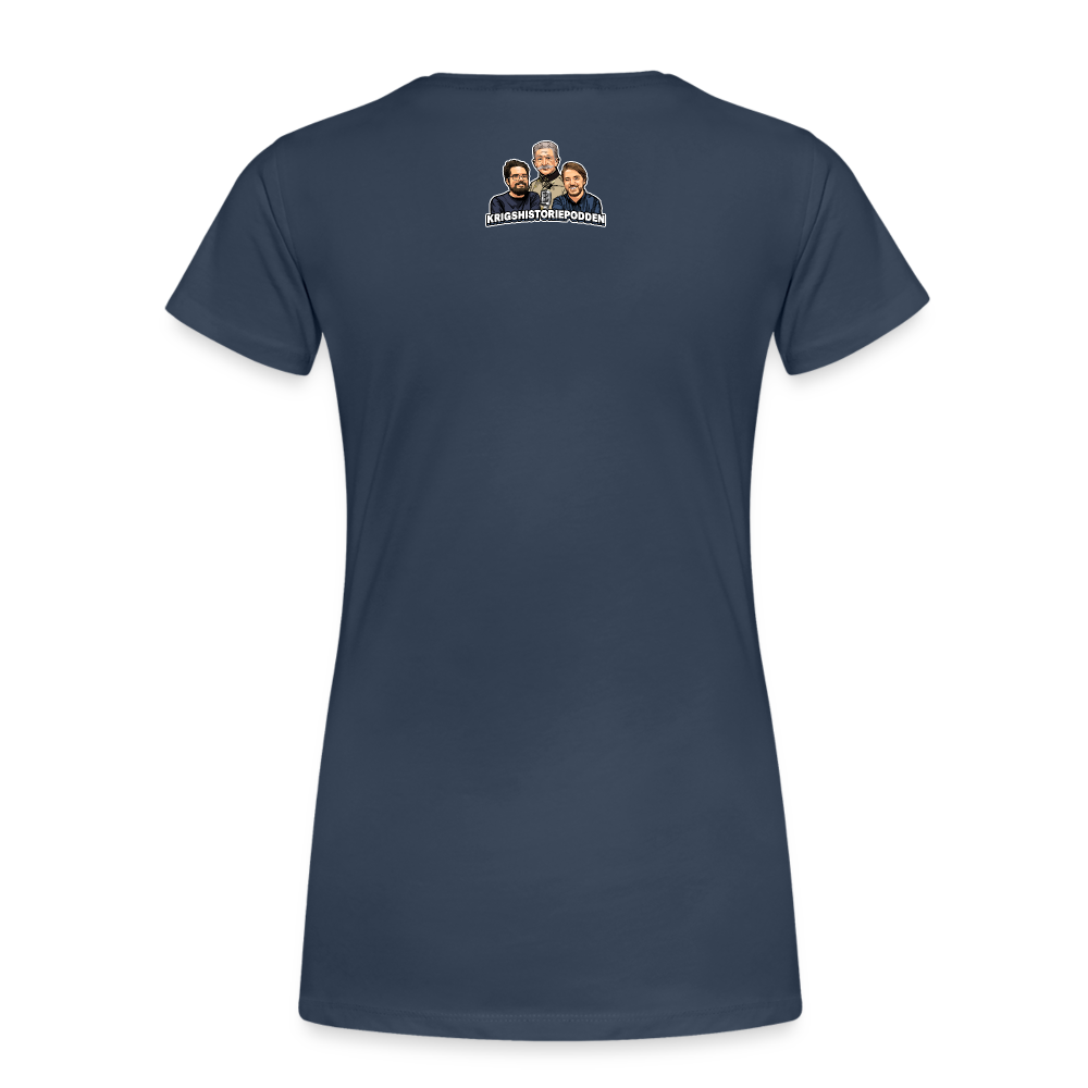 Får det lov att vara lite kolonialhyss? (ekologisk premium-T-shirt herr-edition) - marinblå