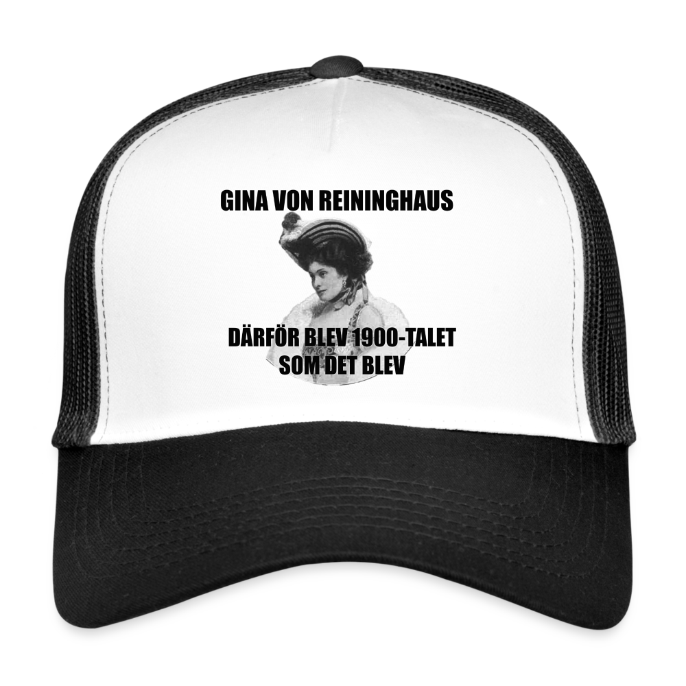 Gina von Reininghaus (truckerkeps-edition) - vit/svart