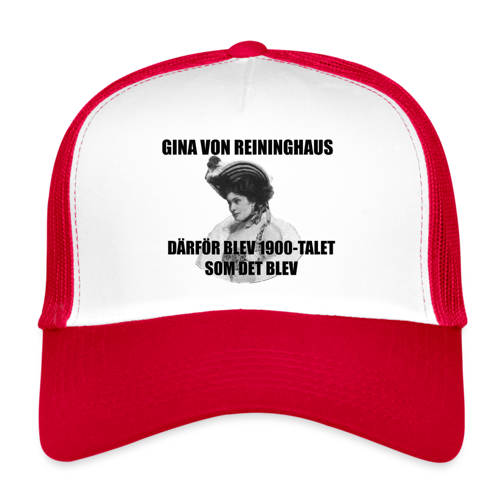Gina von Reininghaus (truckerkeps-edition) - vit/röd