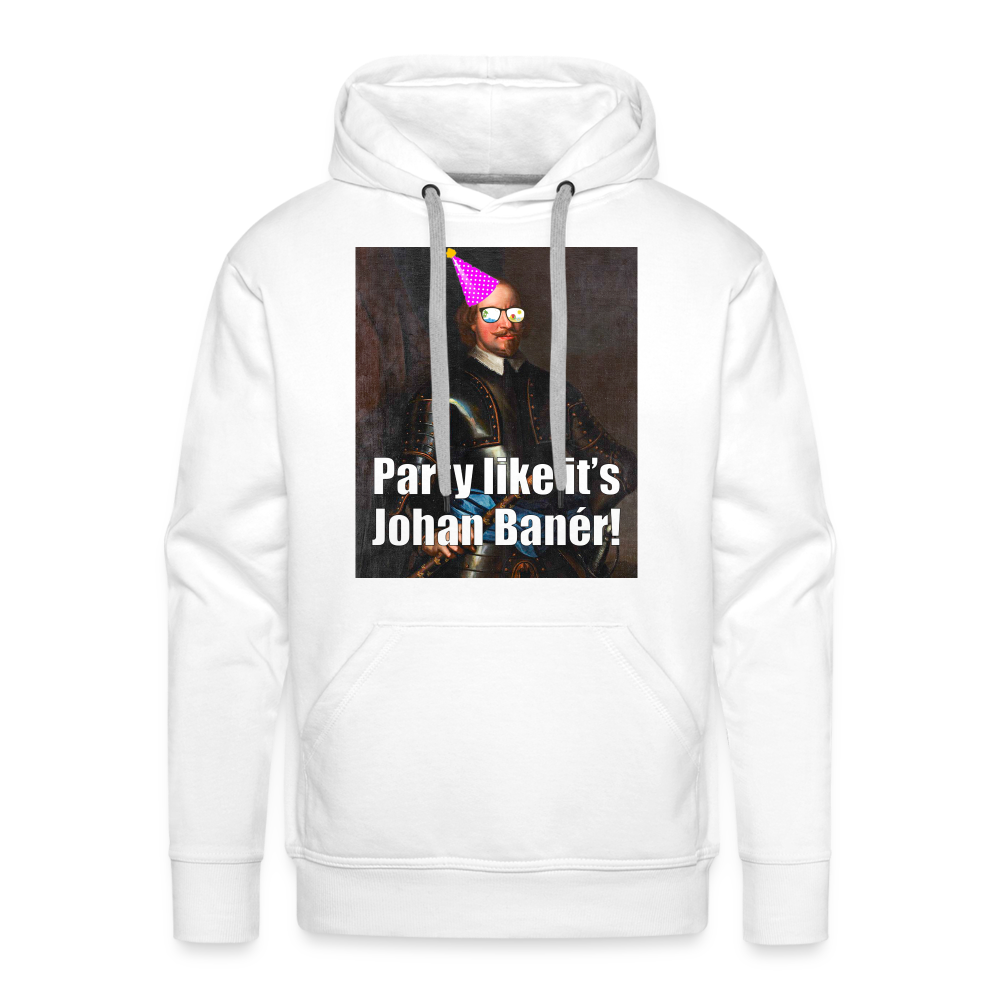 Party like it's Johan Banér! (Premiumluvtröja herr-edition) - vit