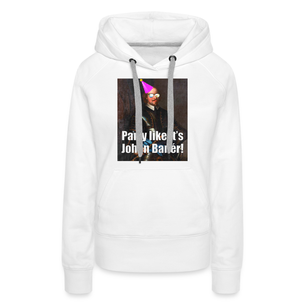 Party like it's Johan Banér! (Premiumluvtröja dam-edition) - vit