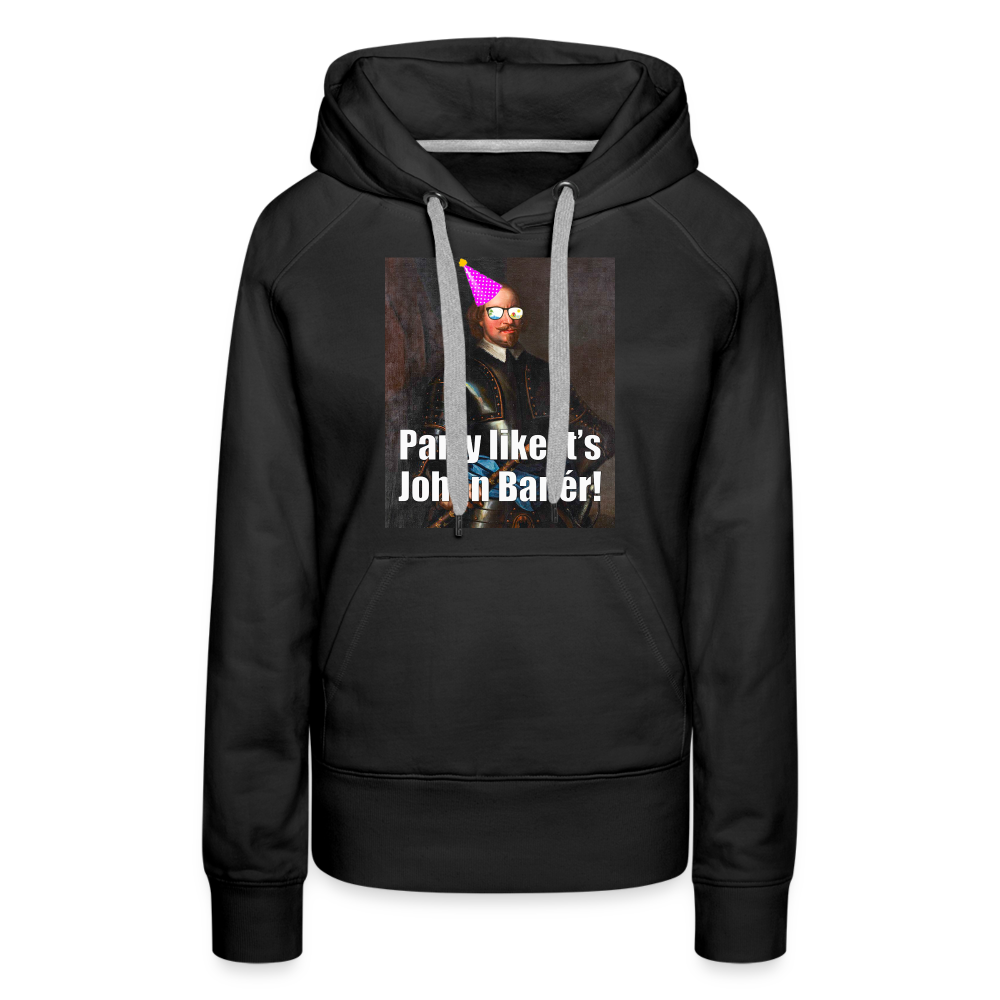 Party like it's Johan Banér! (Premiumluvtröja dam-edition) - svart