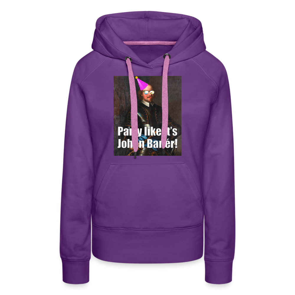 Party like it's Johan Banér! (Premiumluvtröja dam-edition) - lila