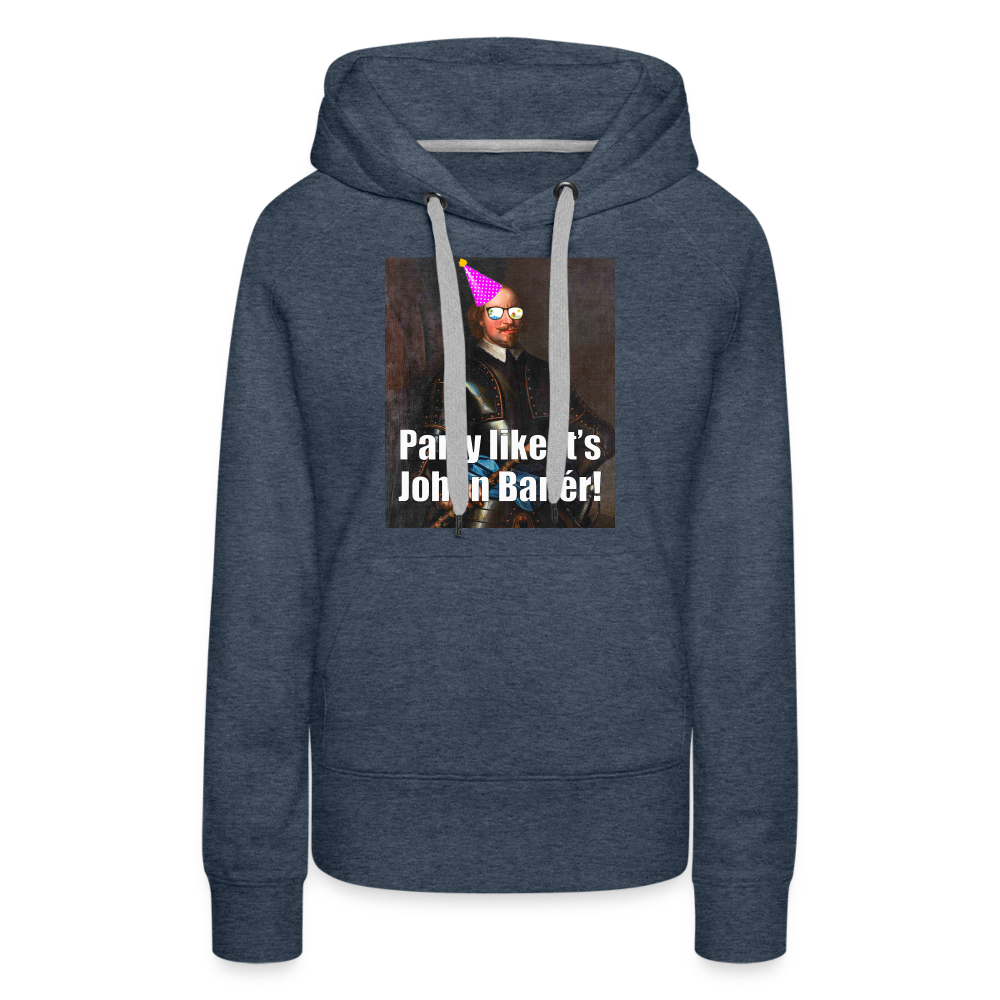 Party like it's Johan Banér! (Premiumluvtröja dam-edition) - jeansblå