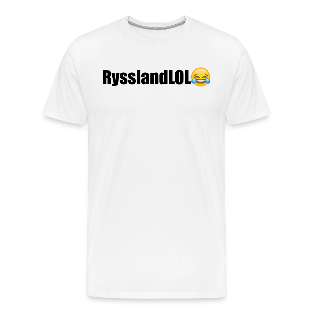 RysslandLOL (ekologisk premium-T-shirt herr-edition) - vit