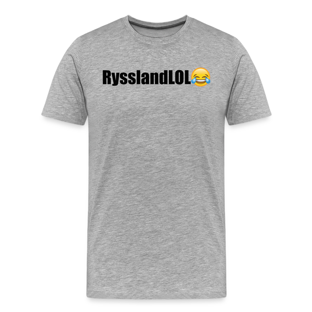 RysslandLOL (ekologisk premium-T-shirt herr-edition) - gråmelerad