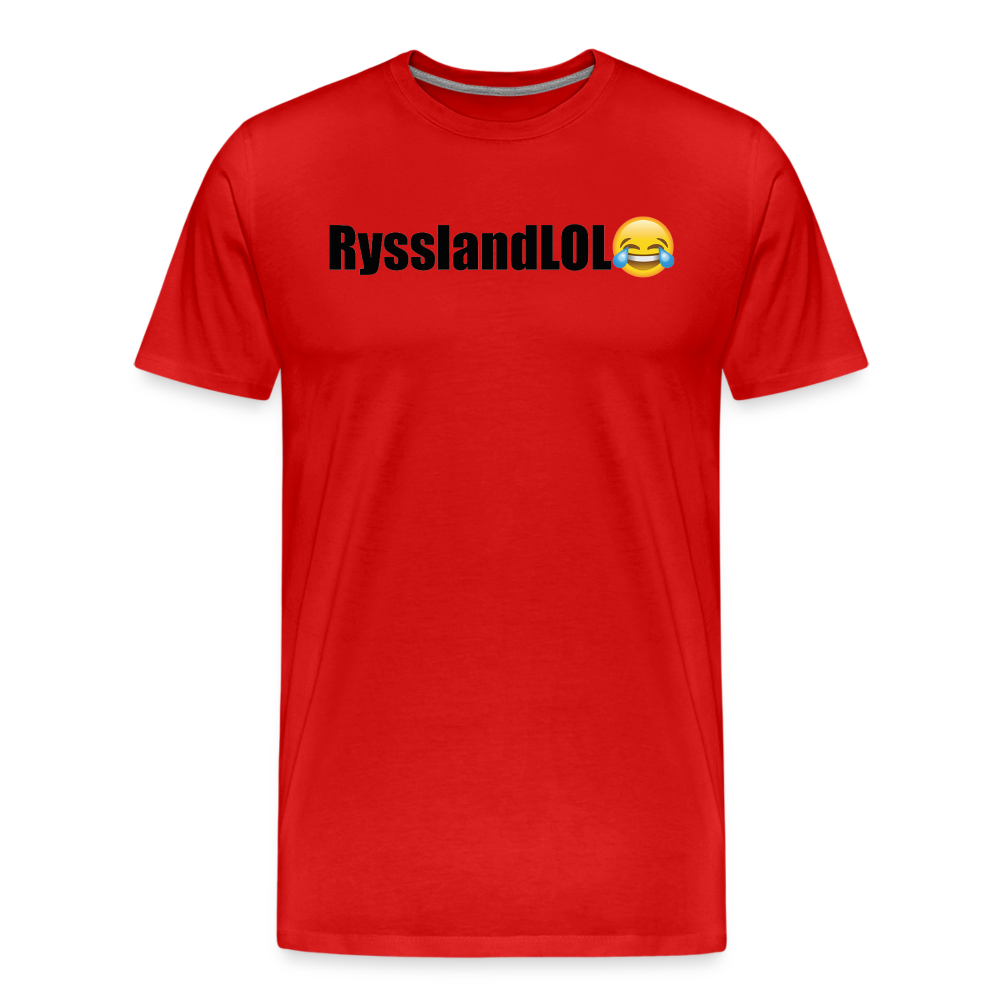 RysslandLOL (ekologisk premium-T-shirt herr-edition) - röd