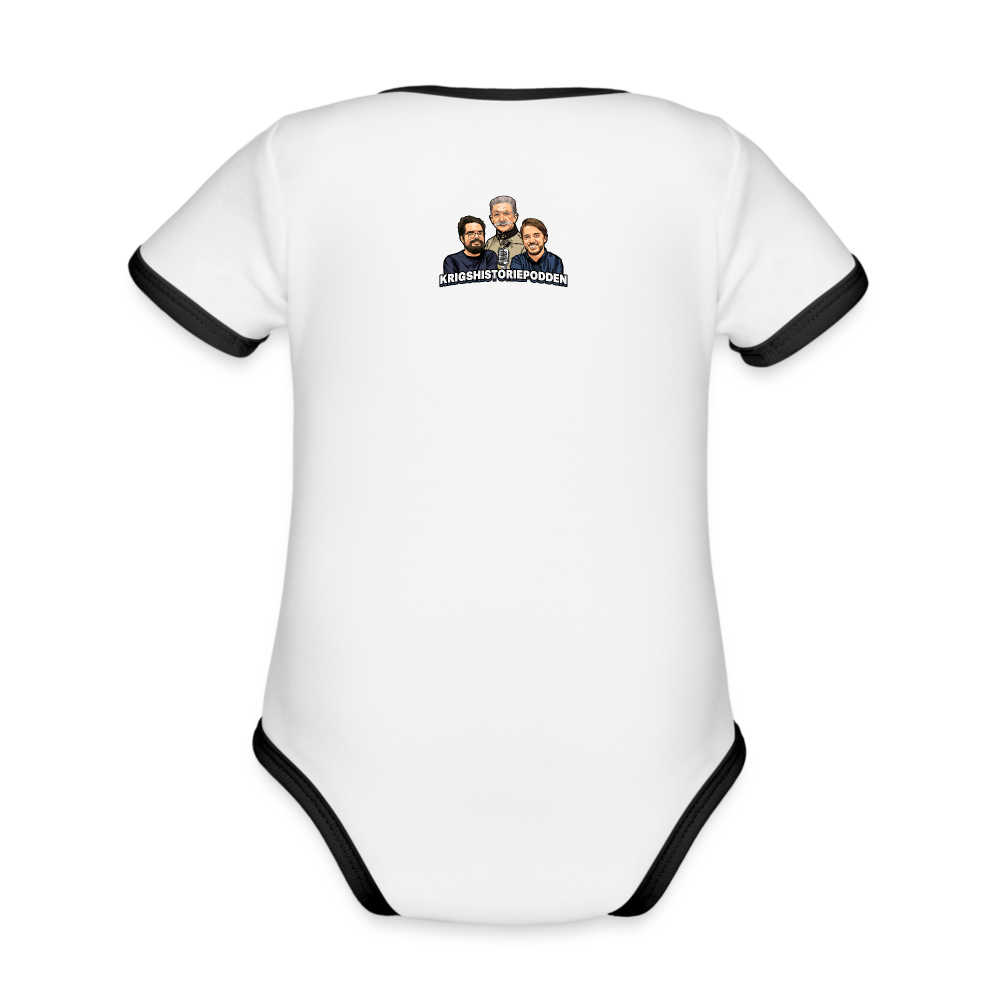 RysslandLOL (ekologisk kortärmad babybody-edition) - vit/svart