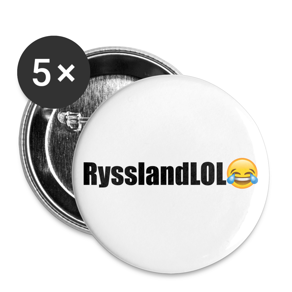 RysslandLOL (knappnålsedition, 32 mm, 5-pack) - vit