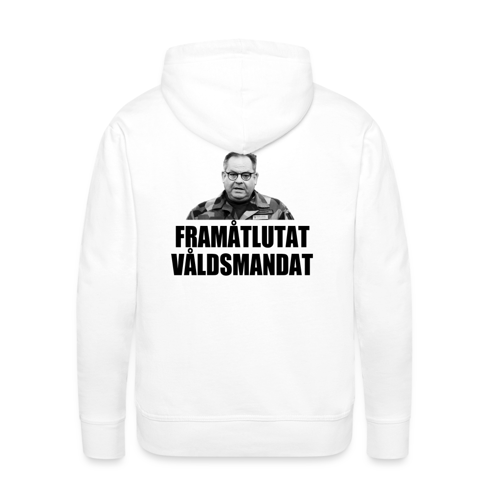 Framåtlutat våldsmandat (Premiumluvtröja herr-edition) - vit