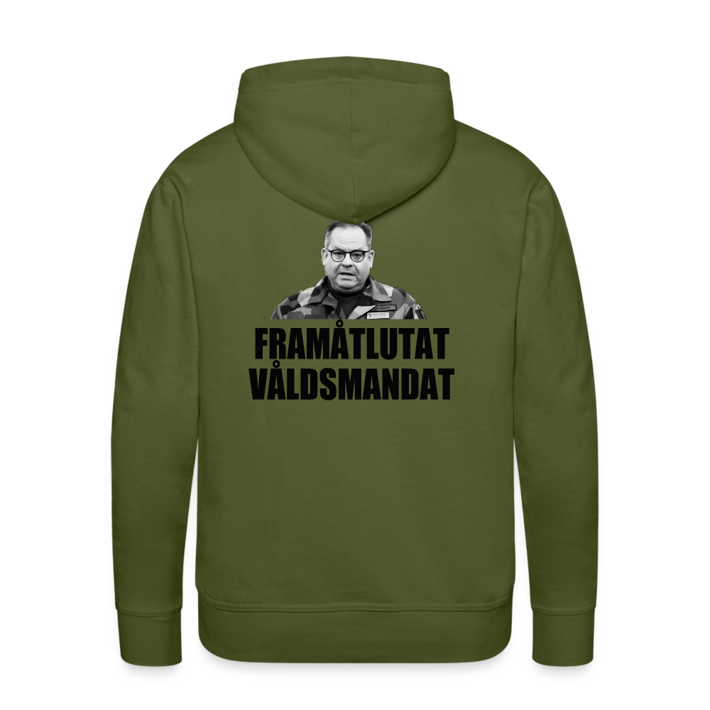 Framåtlutat våldsmandat (Premiumluvtröja herr-edition) - olivgrön
