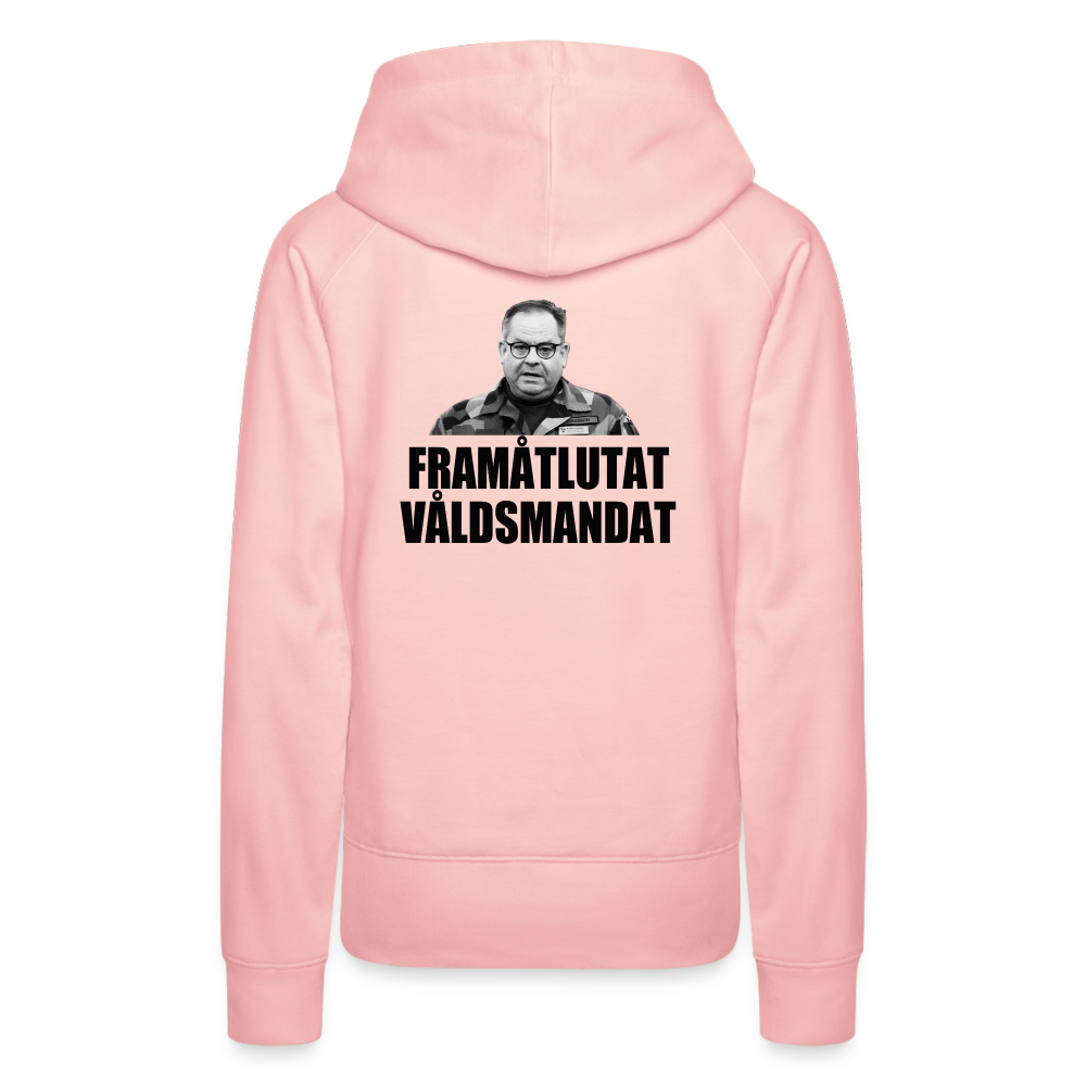 Framåtlutat våldsmandat (Premiumluvtröja dam-edition) - kristallrosa