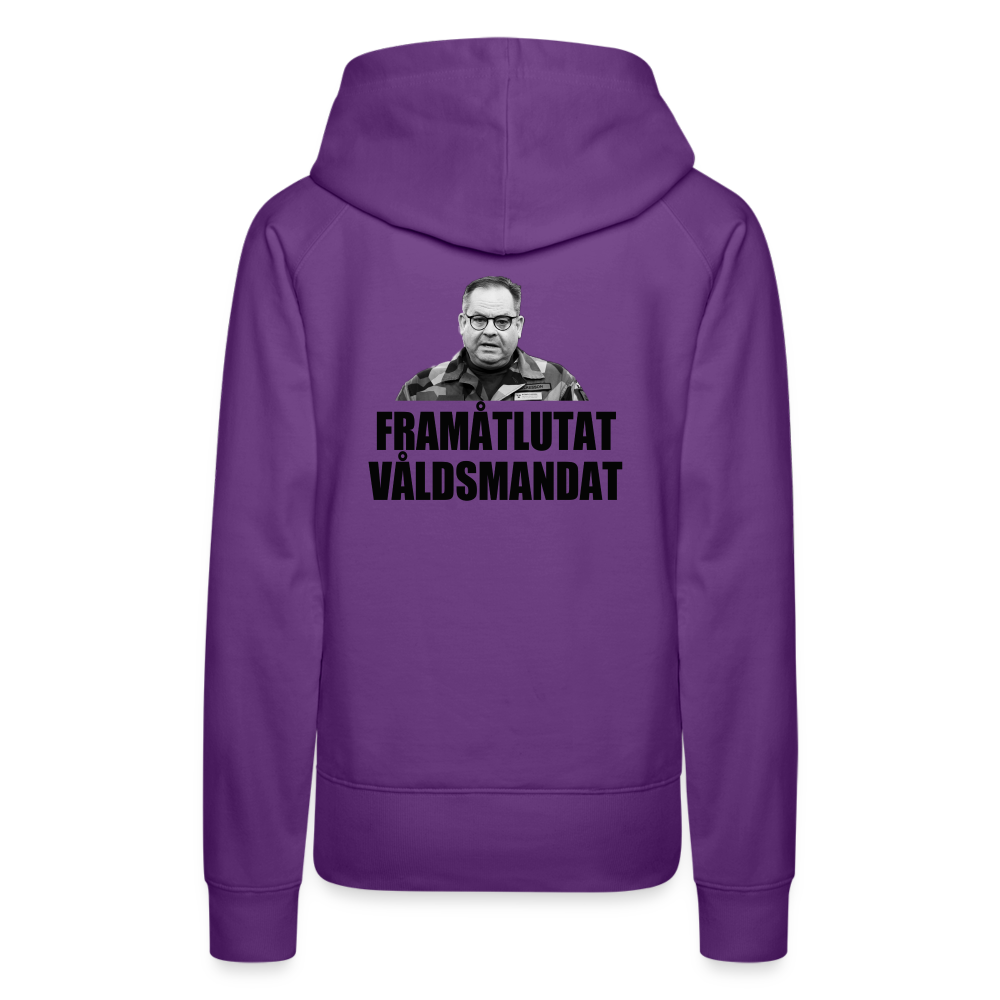 Framåtlutat våldsmandat (Premiumluvtröja dam-edition) - lila