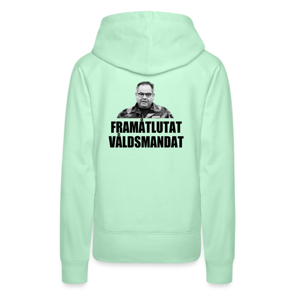 Framåtlutat våldsmandat (Premiumluvtröja dam-edition) - ljus mintgrön