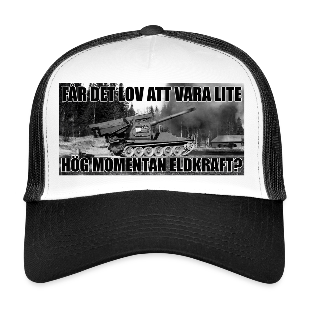 Får det lov att vara lite hög momentan eldkraft? – Bkan (truckerkeps-edition) - vit/svart