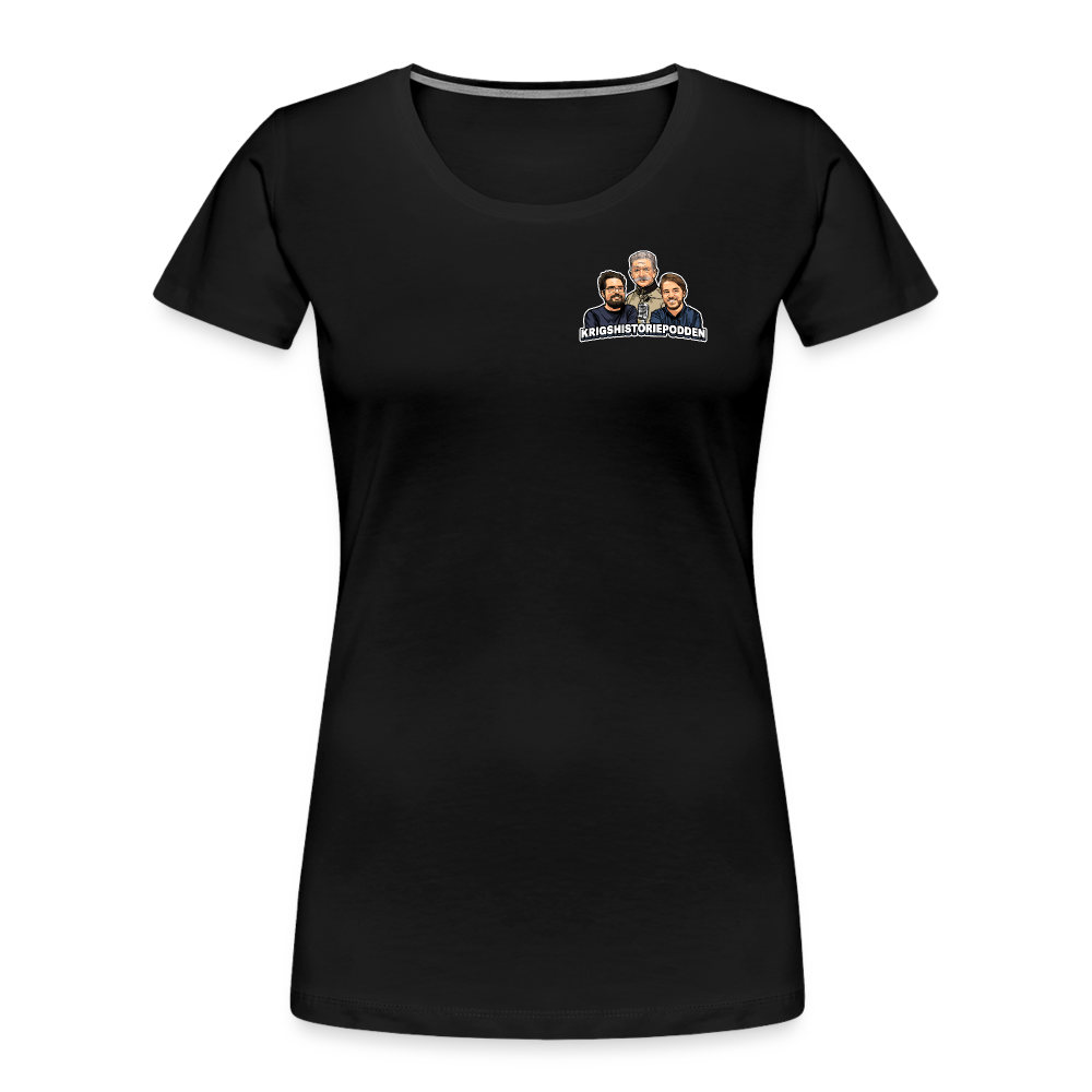 Får det lov att vara lite hög momentan eldkraft? – Bkan (ekologisk premium-T-shirt dam-edition) - svart