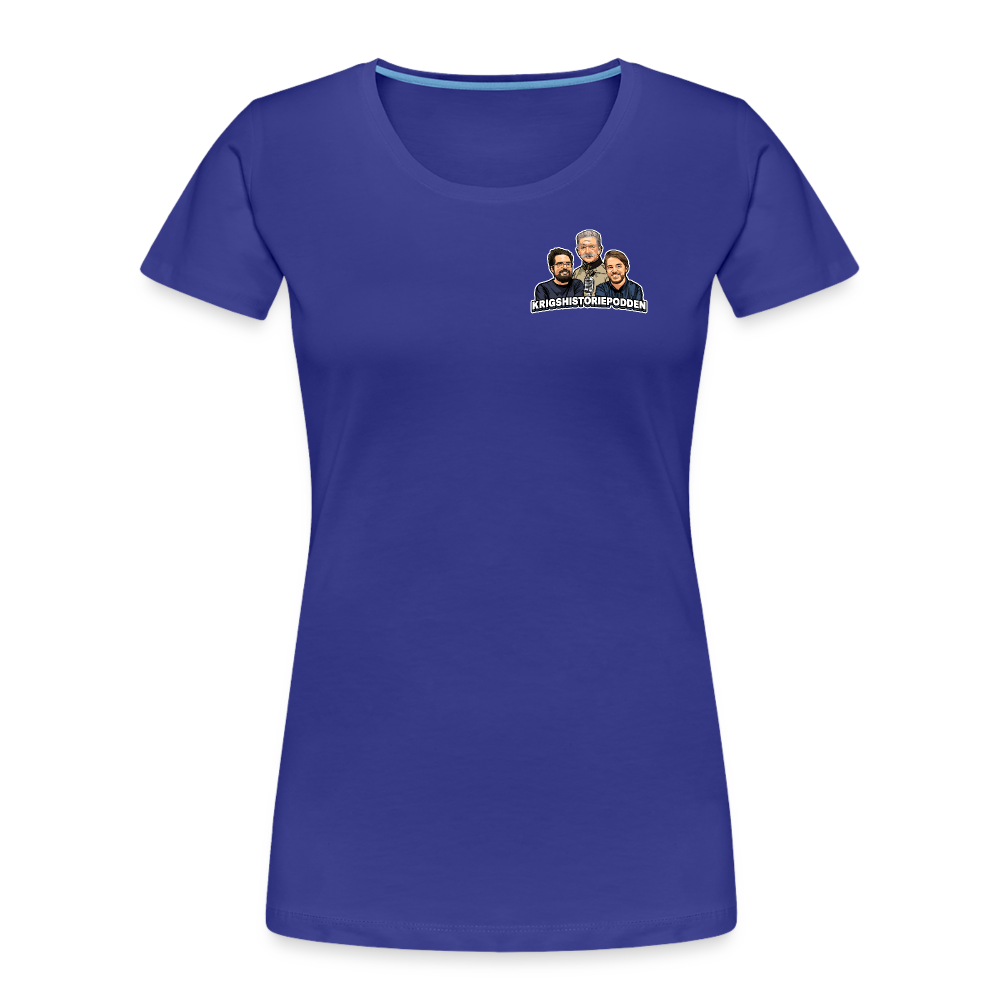 Får det lov att vara lite hög momentan eldkraft? – Bkan (ekologisk premium-T-shirt dam-edition) - kungsblå