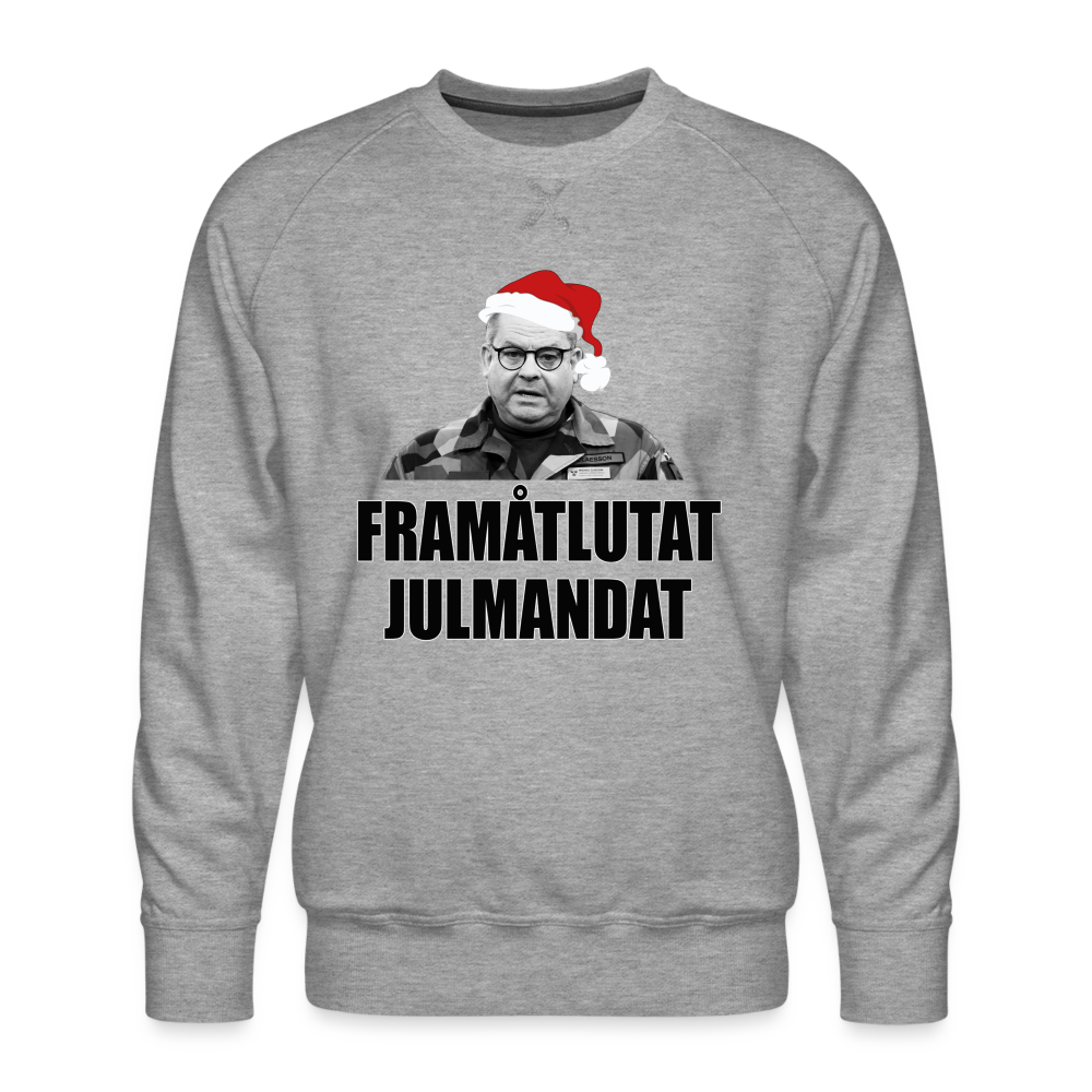 Framåtlutat Julmandat (ekologisk sweatshirt herr-edition) - gråmelerad