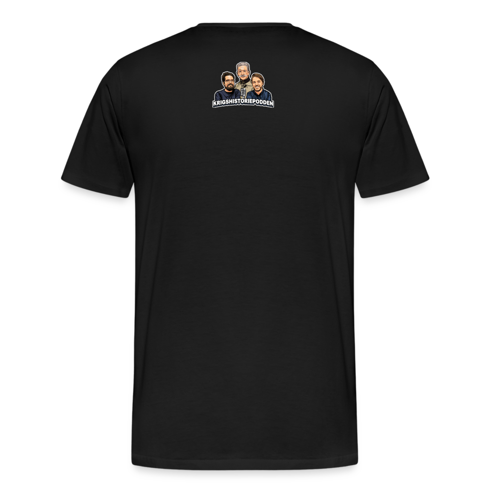 Kapitulera? Ney! (ekologisk premium-T-shirt herr-edition) - svart