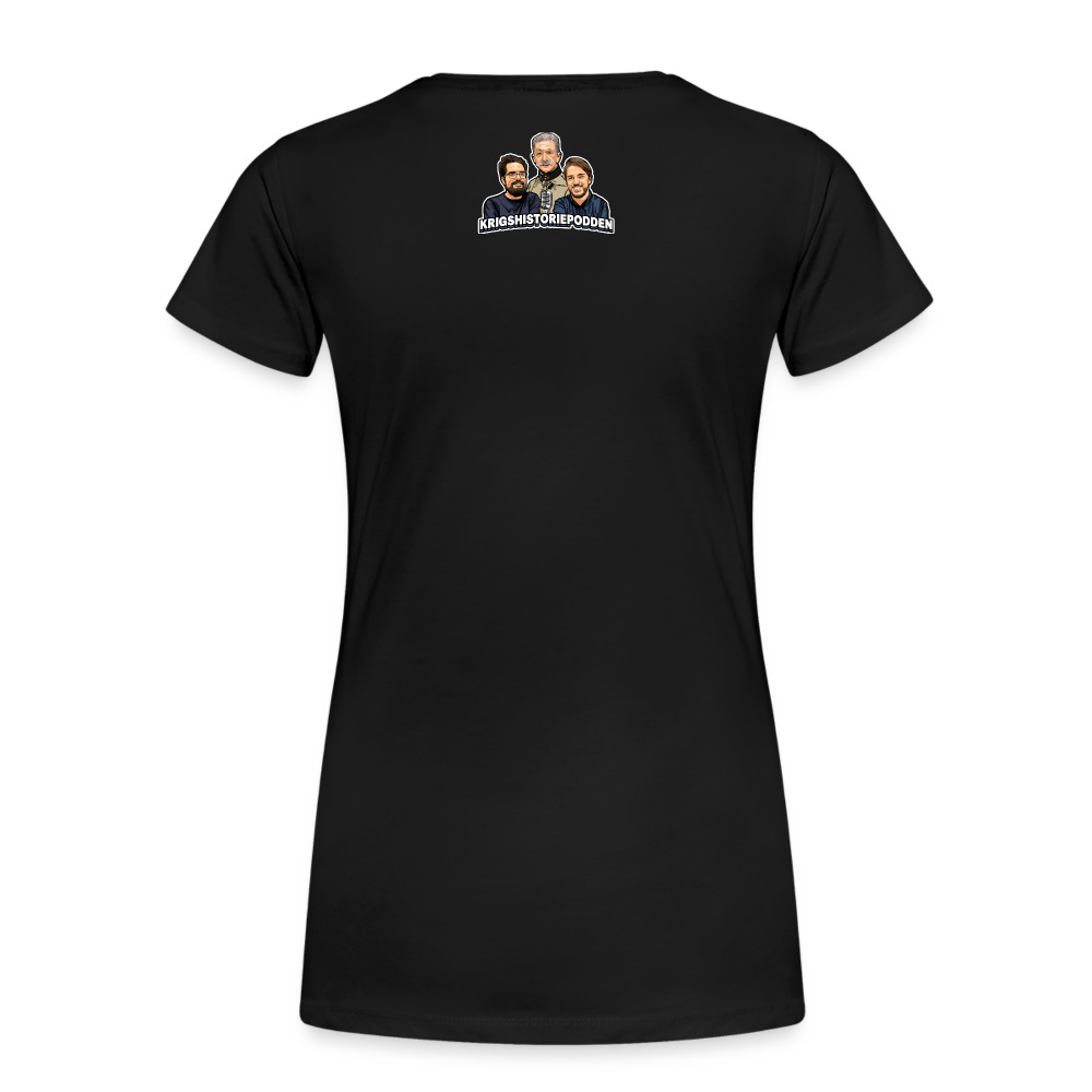 Kapitulera? Ney! (ekologisk premium-T-shirt dam-edition) - svart