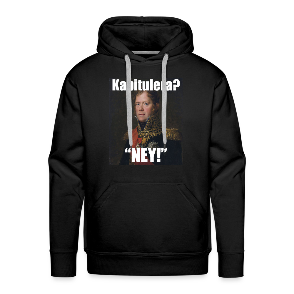 Kapitulera? Ney! (Premiumluvtröja herr-edition) - svart
