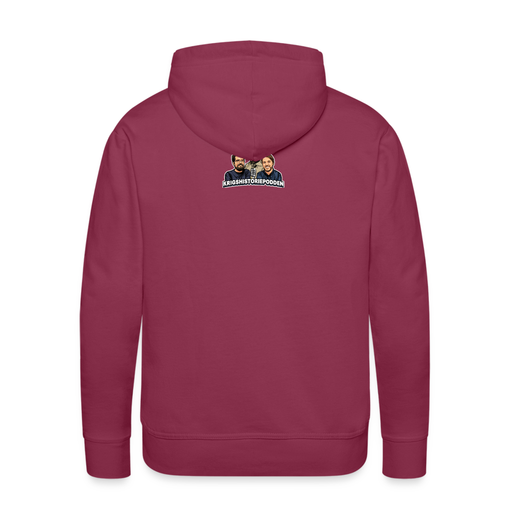 Kapitulera? Ney! (Premiumluvtröja herr-edition) - bordeaux