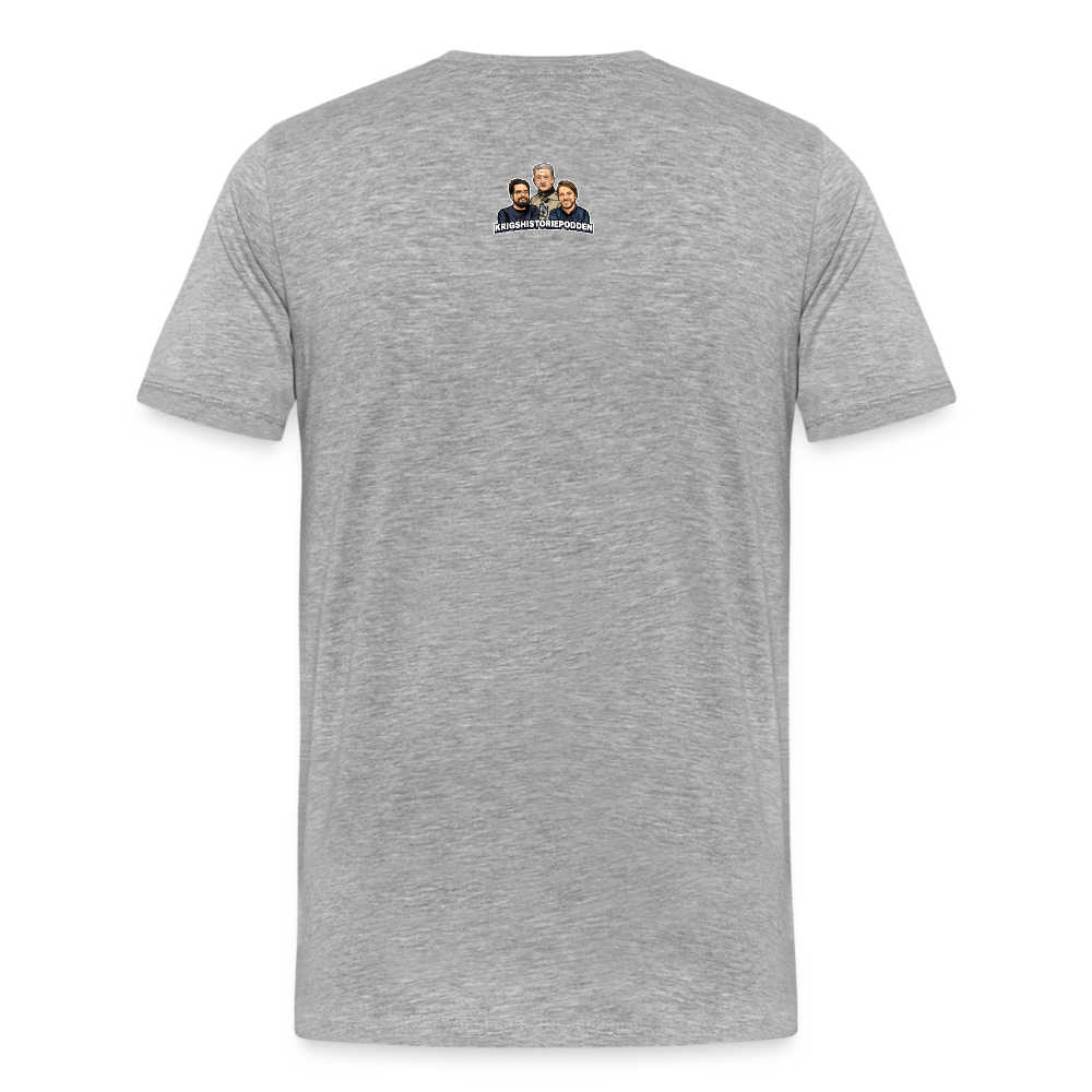 MichelMOTHERFUCKINGNey (ekologisk premium-T-shirt herr-edition) - gråmelerad
