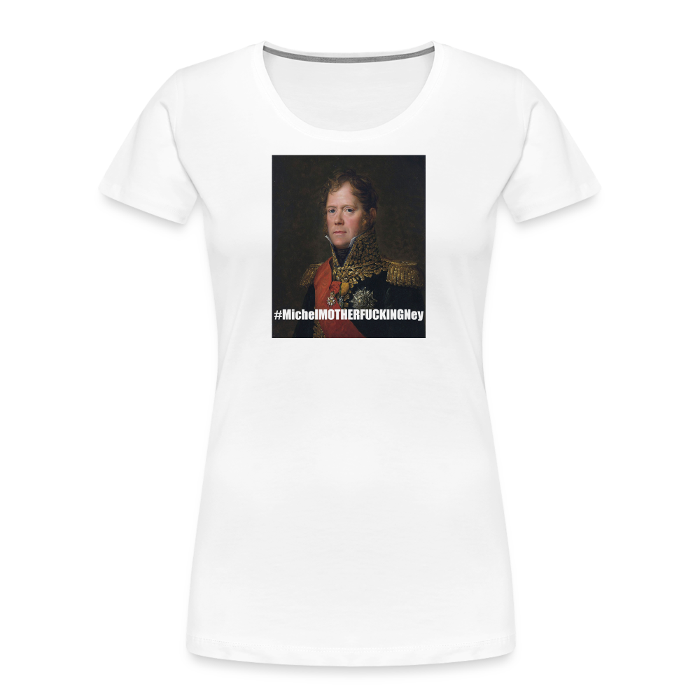 Ekologisk premium-T-shirt dam - vit