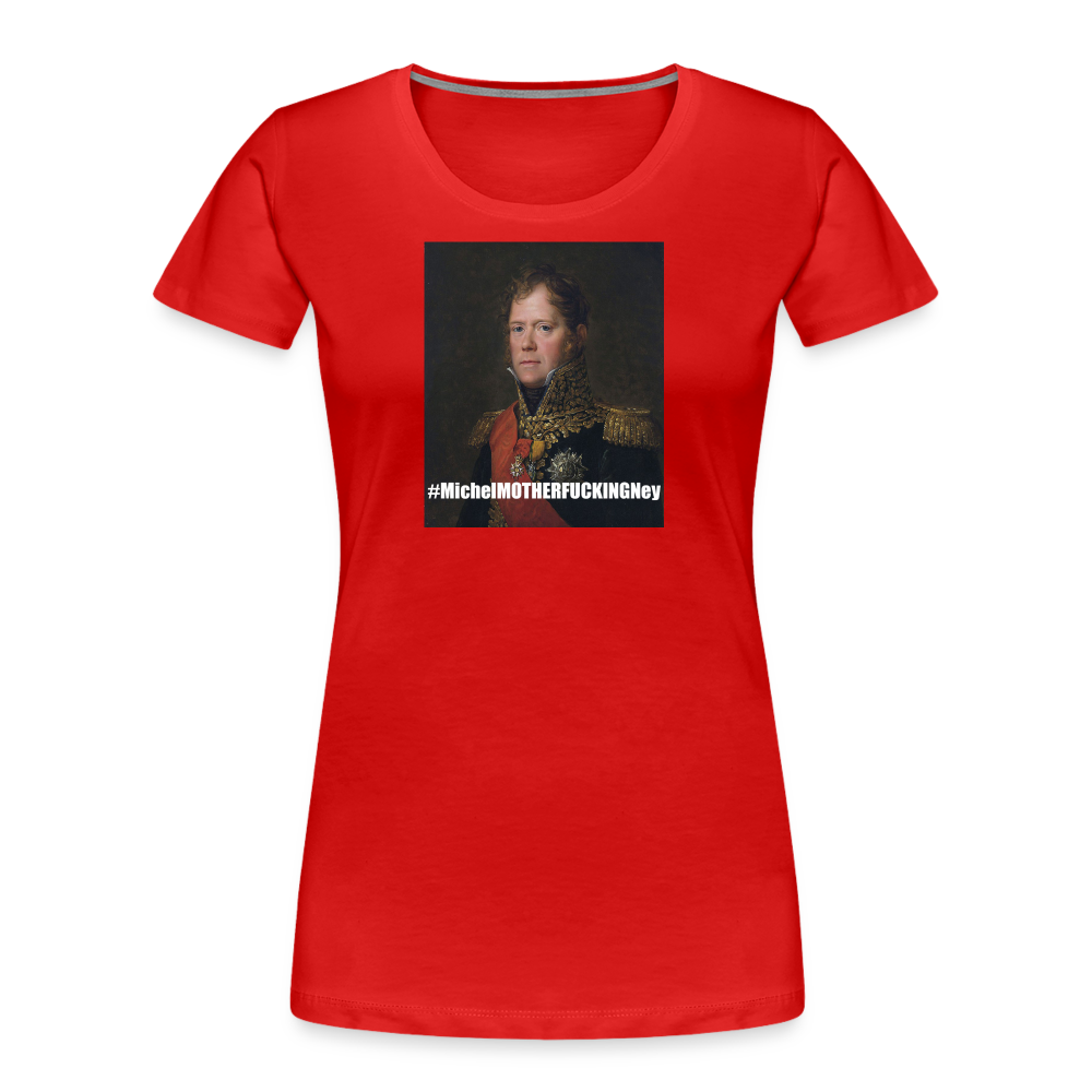 Ekologisk premium-T-shirt dam - röd