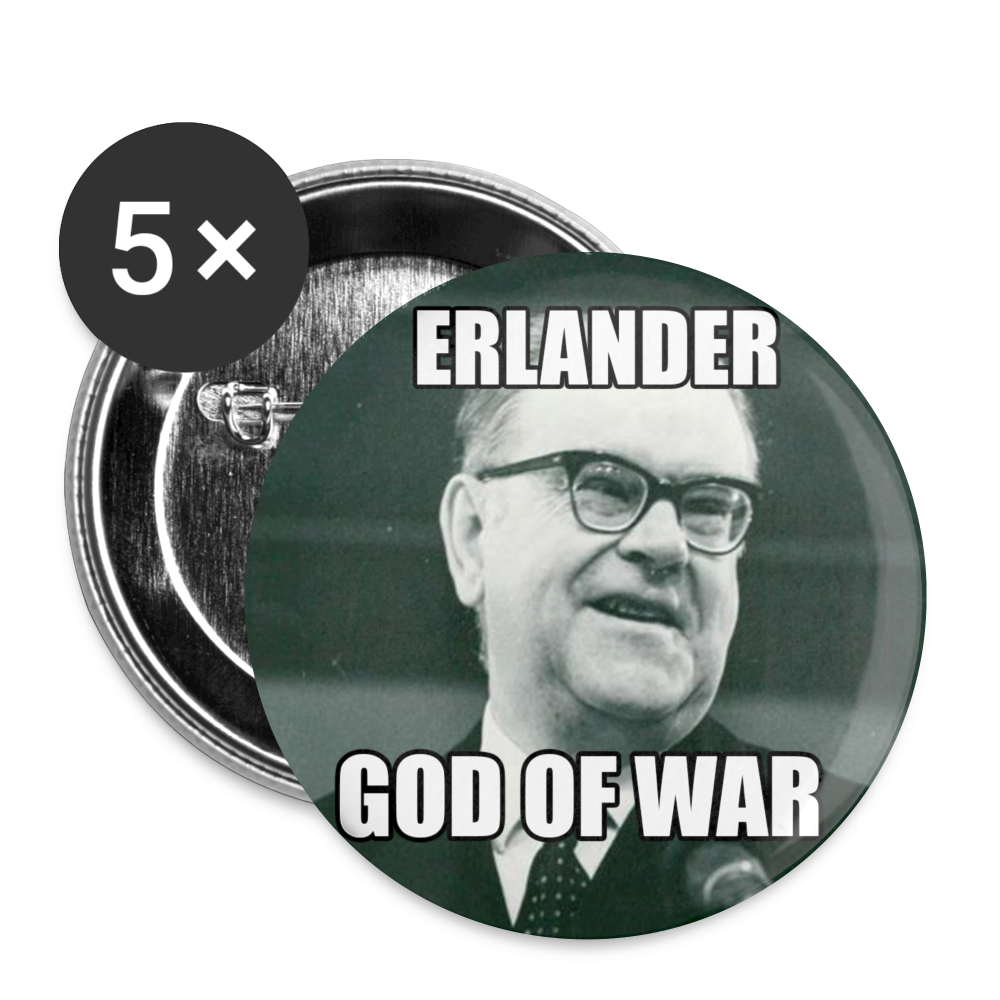 Erlander –God of War (knappnåls-edition! 32 mm) - vit