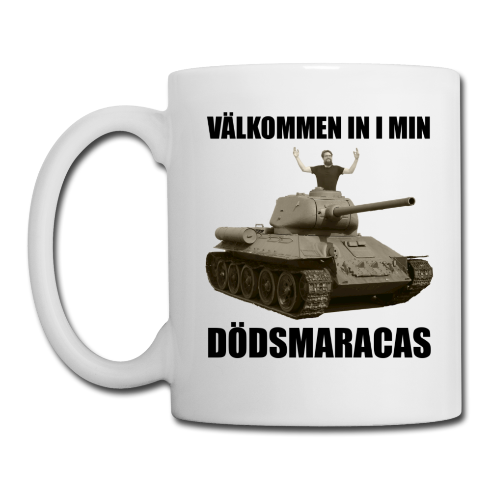 Välkommen in i min dödsmaracas! - vit