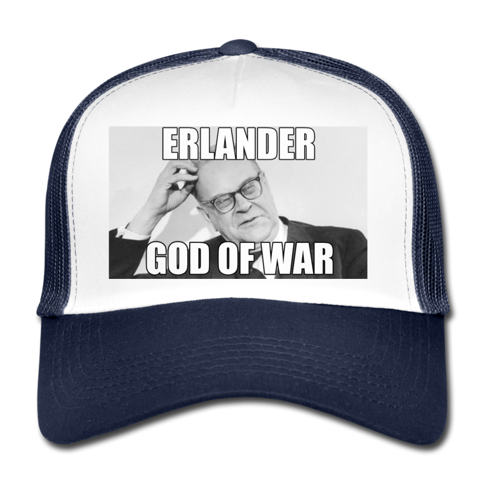 Erlander – God of War (truckerkeps-edition!) - vit/marinblå