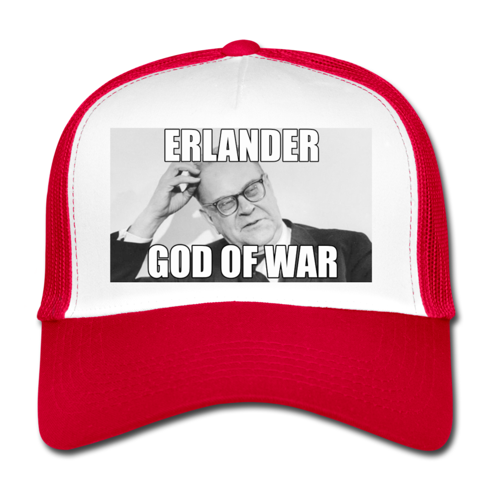 Erlander – God of War (truckerkeps-edition!) - vit/röd