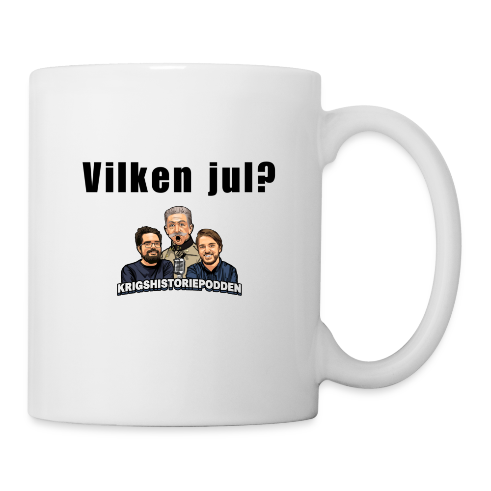 "Hemma till jul" (mugg-edition) - vit