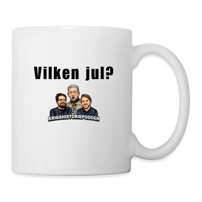 "Hemma till jul" (mugg-edition) - vit