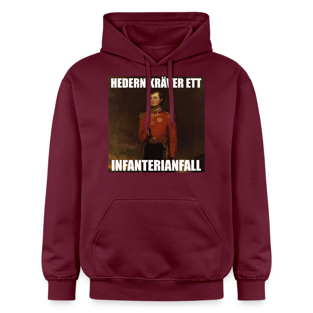 Hedern kräver ett infanterianfall luvtröja unisex-edition - Maroon