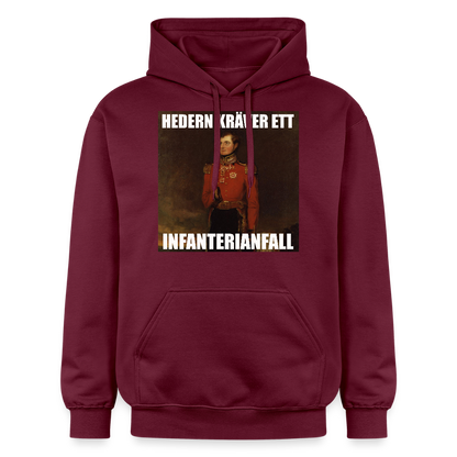 Hedern kräver ett infanterianfall luvtröja unisex-edition - Maroon