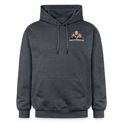 Får det lov att vara lite hög momentan eldkraft? – Bkan (luvtröja unisex-edition) - mörkgråmelerad