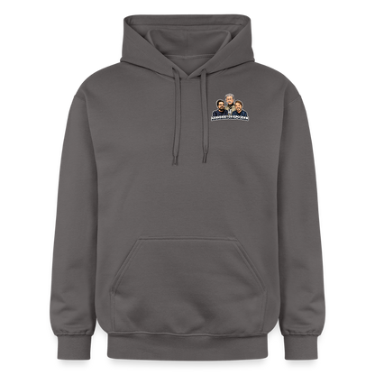 Adel? Syfilis och gikt. Allmoge? Ukrainsk fläcktyfus och dysenteri. (luvtröja unisex-edition) - mörkgrå