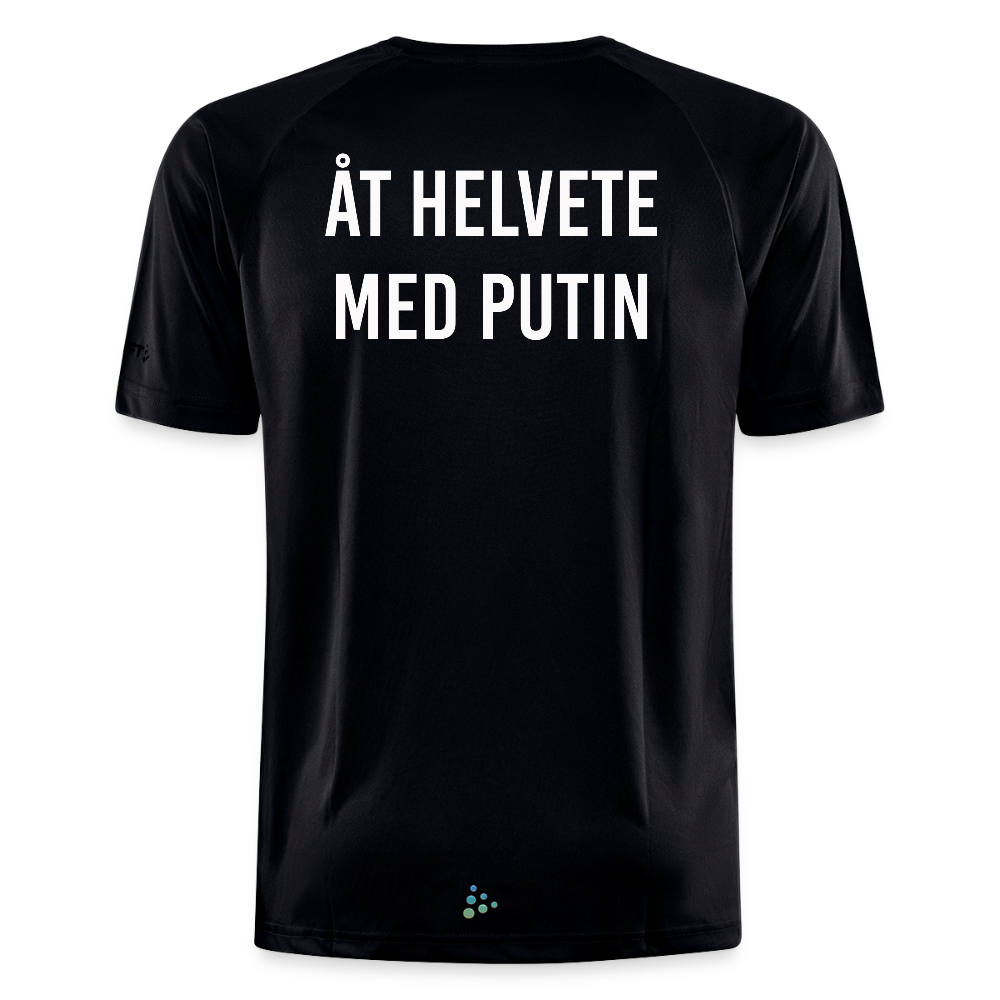 Åt helvete med Putin (tränings-T-shirt herr-edition) - svart