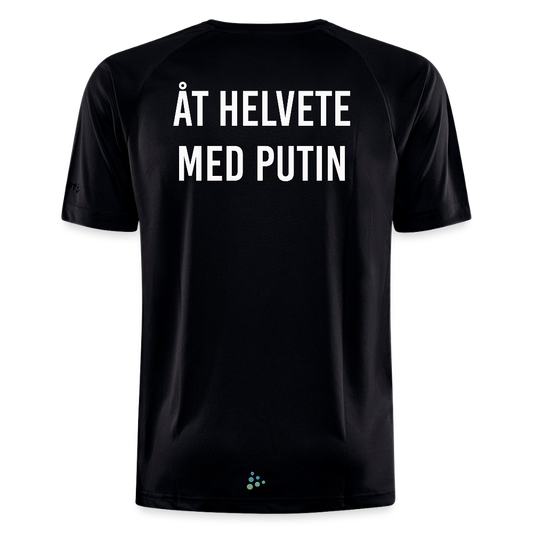 Åt helvete med Putin (tränings-T-shirt herr-edition) - svart