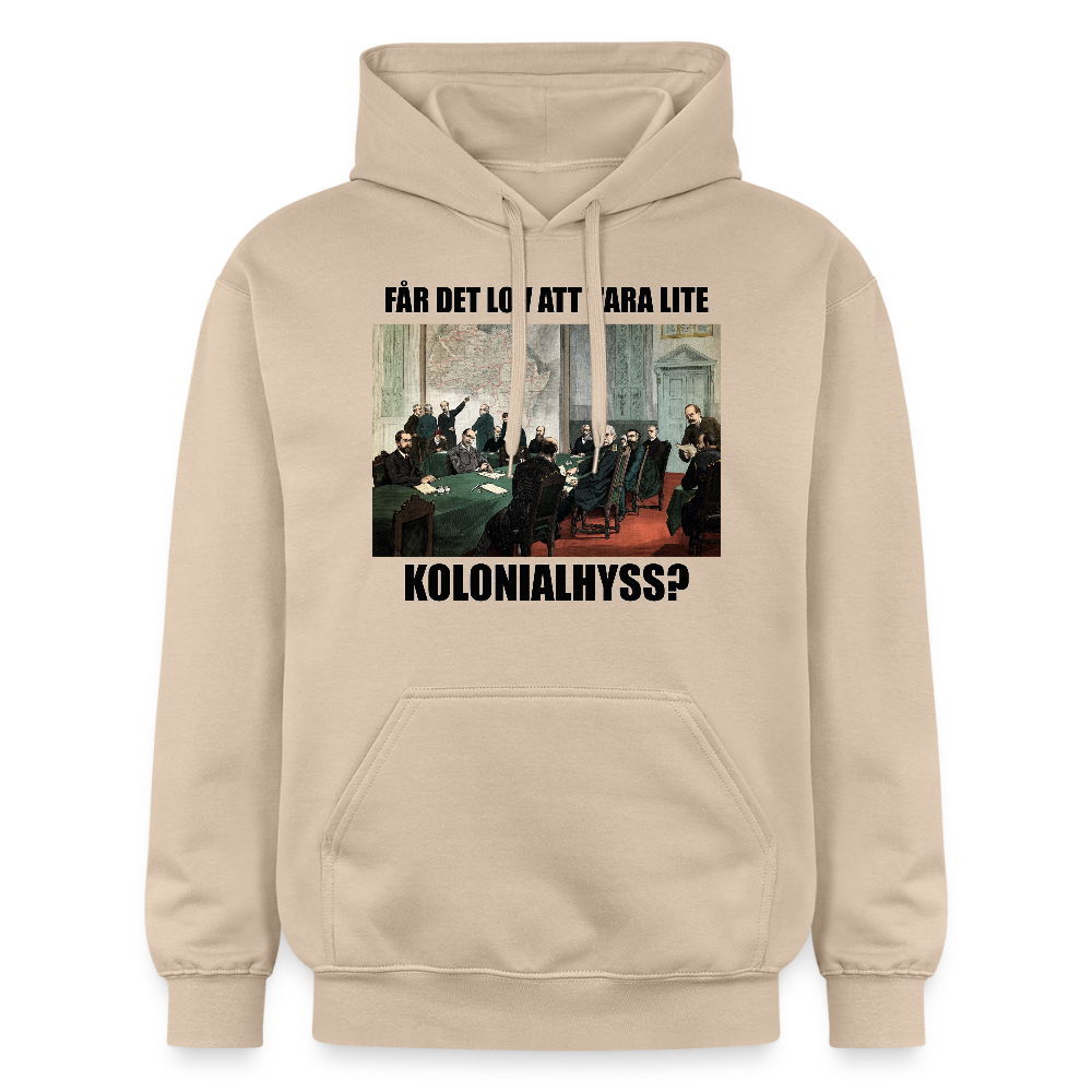 Får det lov att vara lite kolonialhyss? (luvtröja unisex-edition) - sand